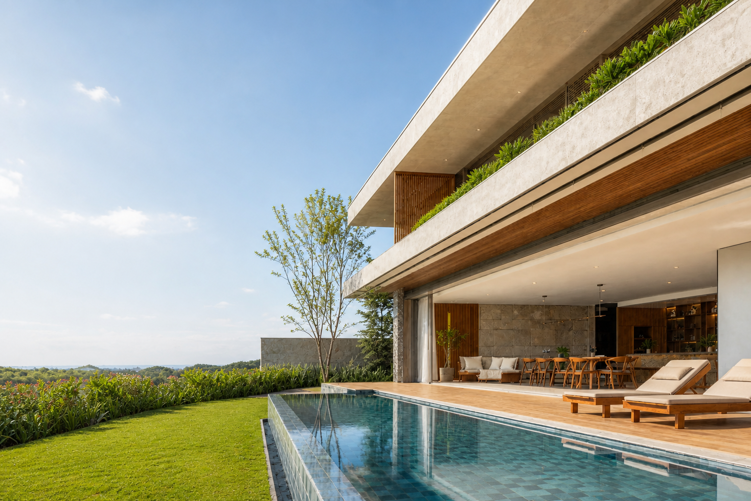 Arquitetura residencial contemporânea — imagem ilustrativa